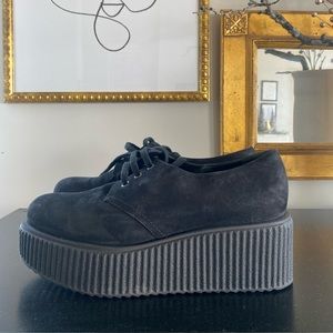 Karl Lagerfeld Platform Suede Brogue